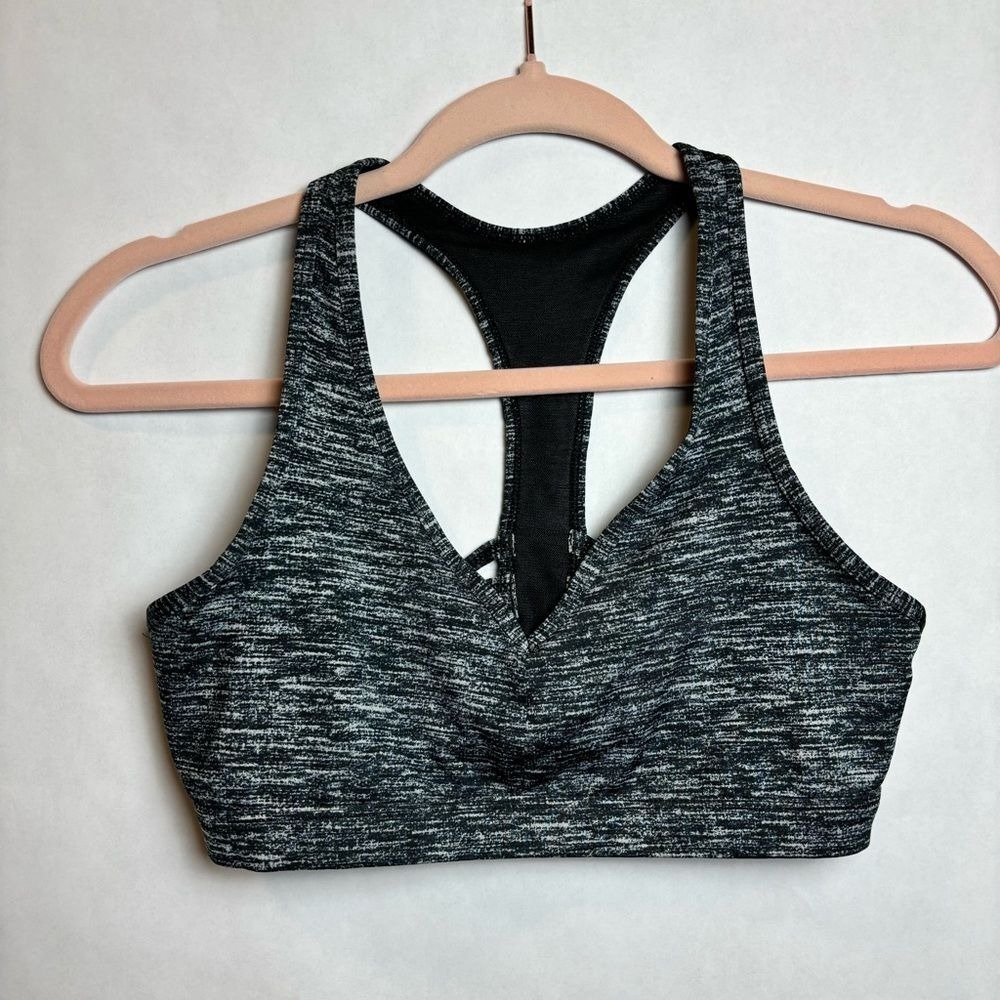 Victoria Sport Racer Back Bra Bralette Small‎ Black Gray